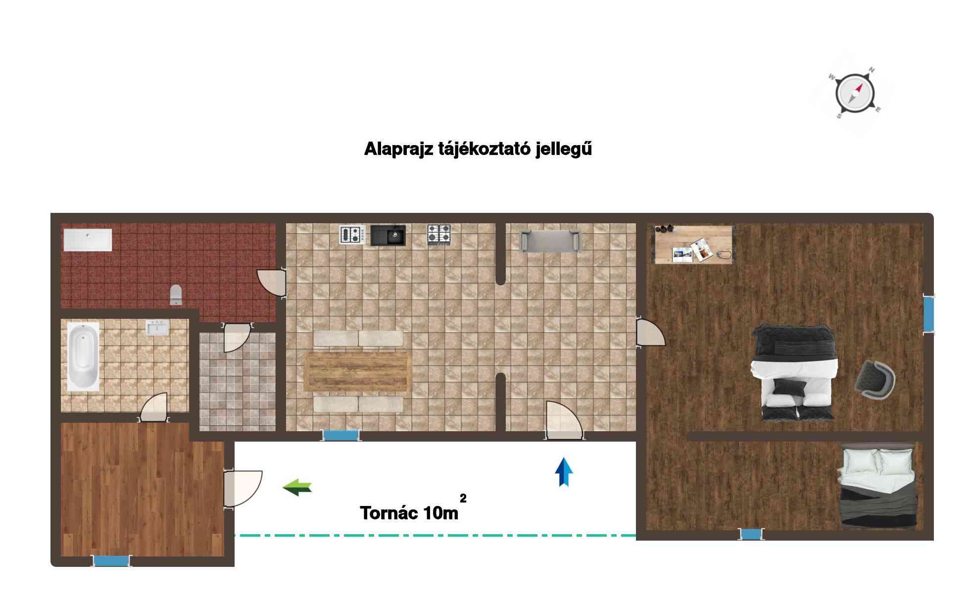 Monor eladó felújított lakás – 2. fotó